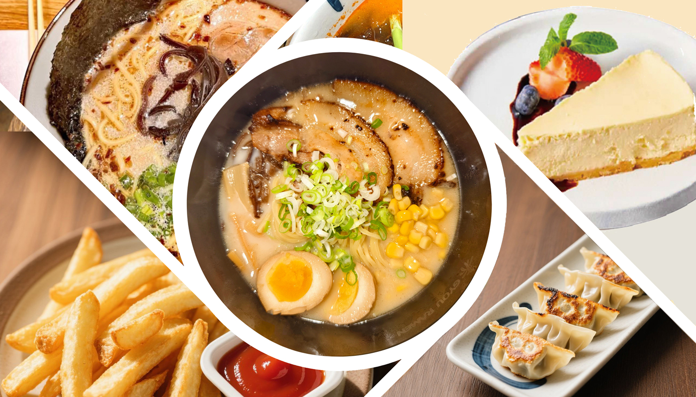 GYOU RAMEN menu spread