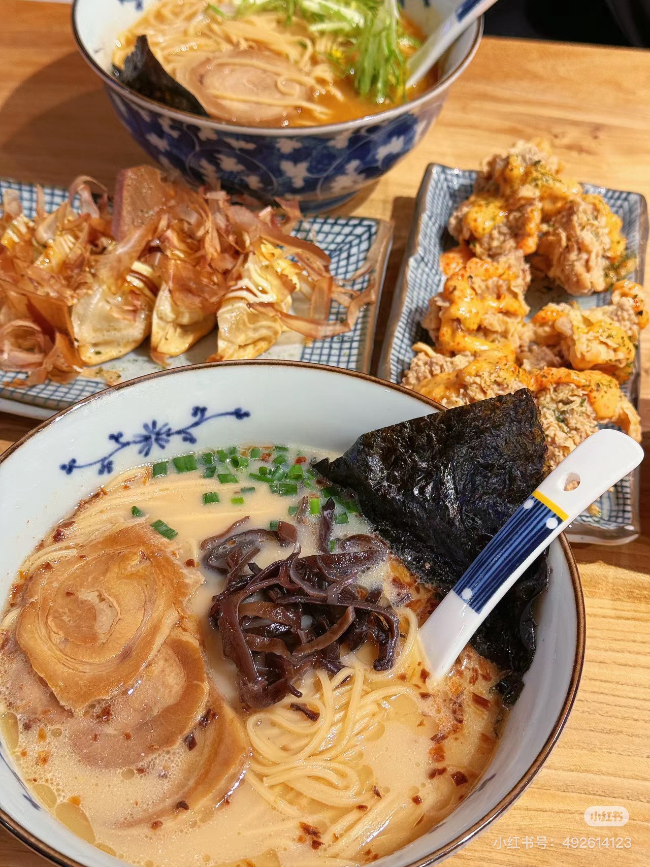 GYOU RAMEN food spread