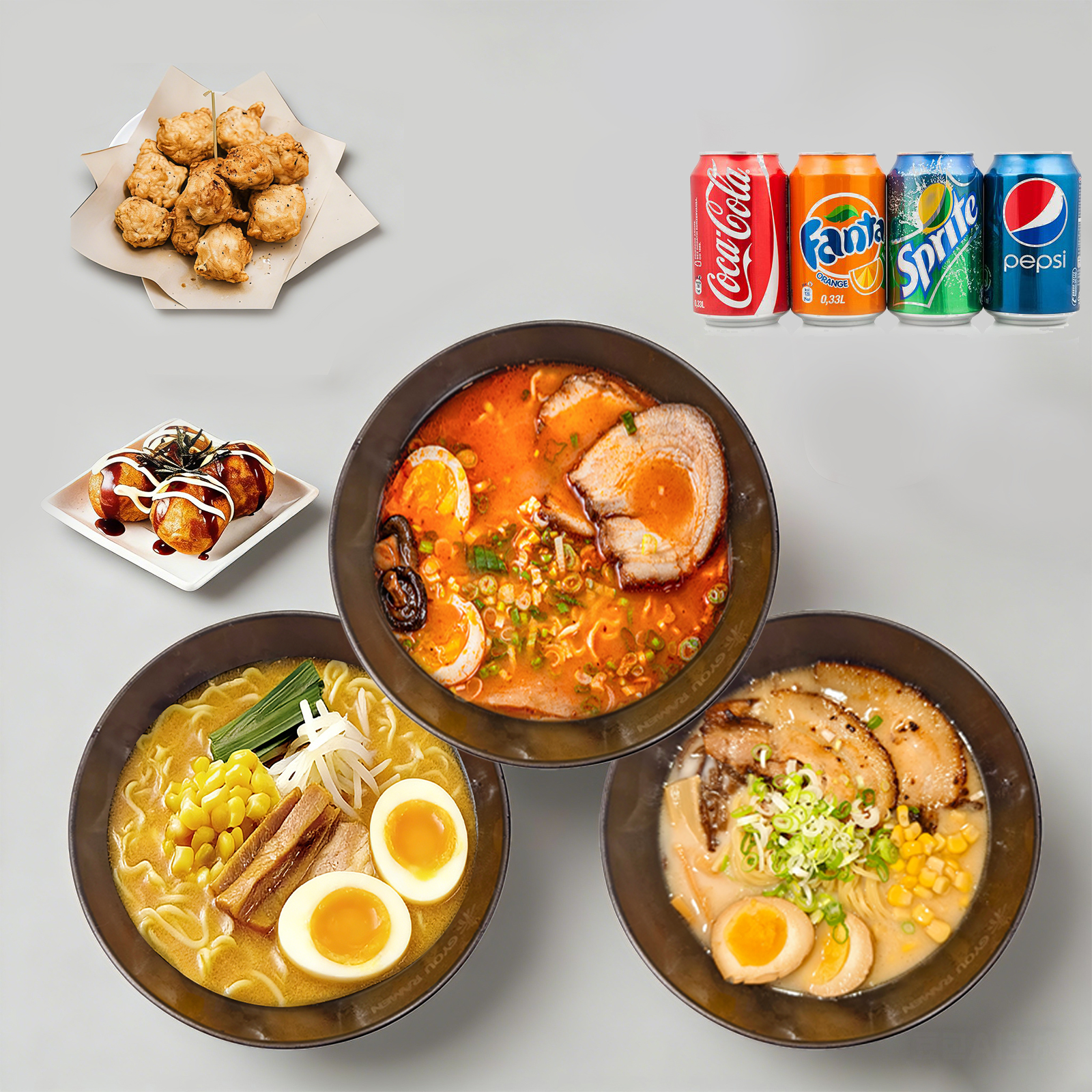 Ramen bowl close up